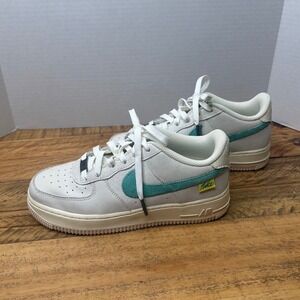 Nike Air Force 1 test of time Kids Shoes White Teal Sneakers